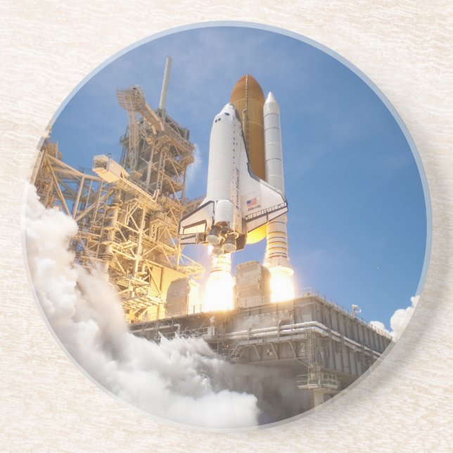 Space Shuttle Atlantis Launching STS-132 Mission Coaster (Front)