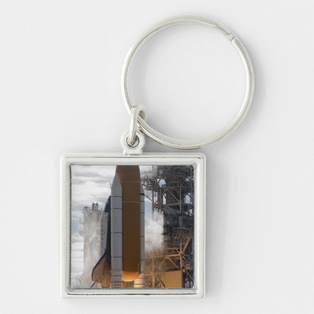 Space Shuttle Atlantis lifts off 15 Keychain (Front)