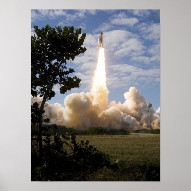 Space Shuttle Atlantis lifts off 15 Poster (Front)