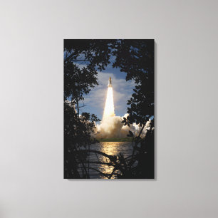 Space Shuttle Atlantis lifts off 18 Canvas Print
