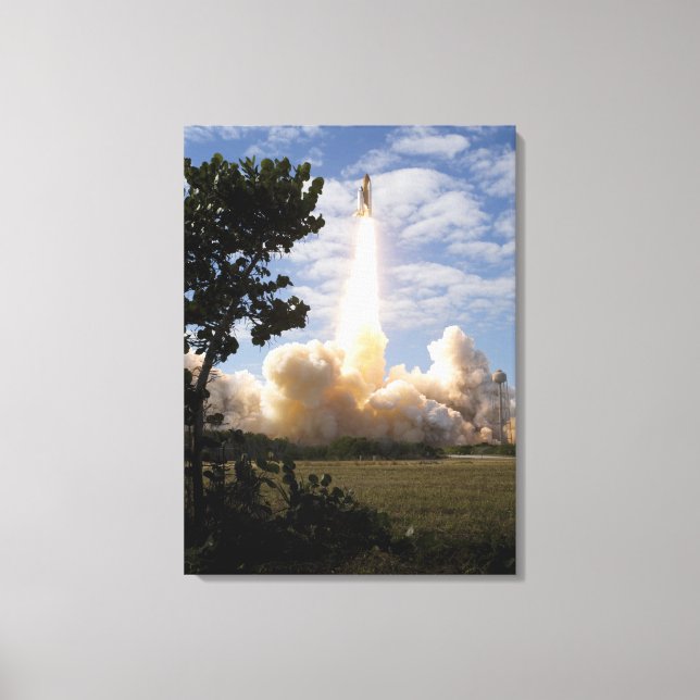 Space Shuttle Atlantis lifts off 19 Canvas Print (Front)