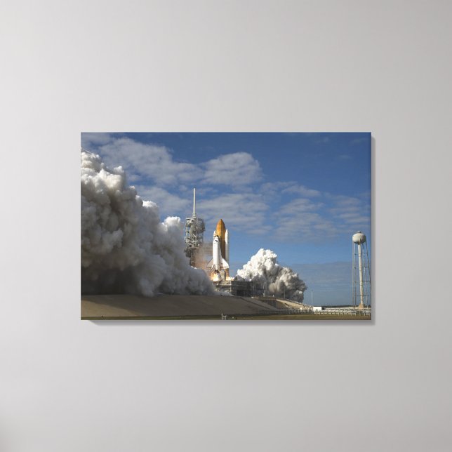 Space Shuttle Atlantis lifts off 23 Canvas Print (Front)
