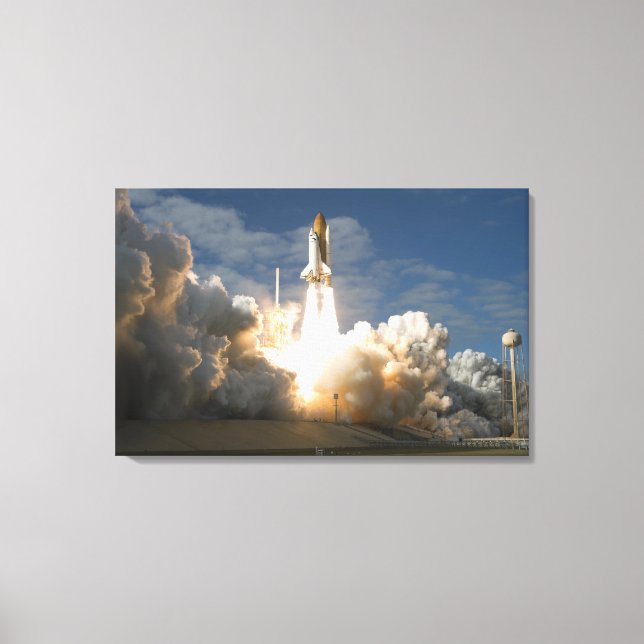 Space Shuttle Atlantis lifts off 24 Canvas Print (Front)