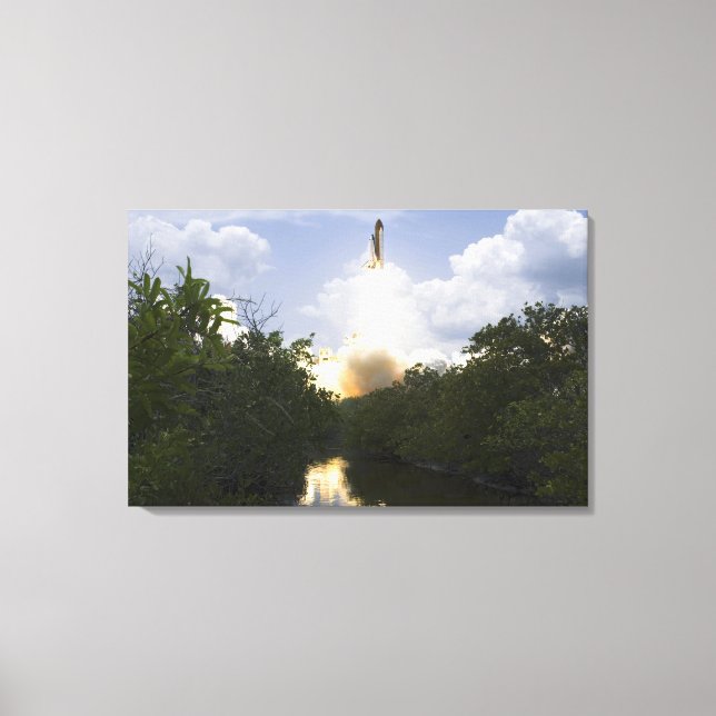 Space Shuttle Atlantis lifts off 26 Canvas Print (Front)