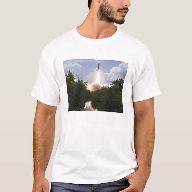 Space Shuttle Atlantis lifts off 26 T-Shirt (Front)