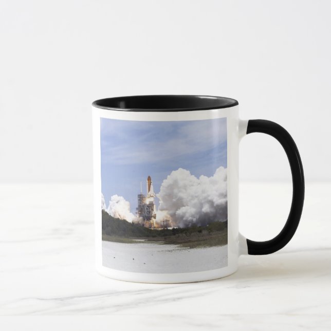 Space Shuttle Atlantis lifts off 27 Mug (Right)
