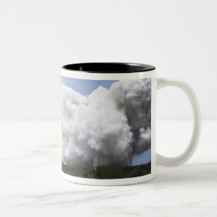 Space Shuttle Atlantis lifts off 28 Two-Tone Coffee Mug