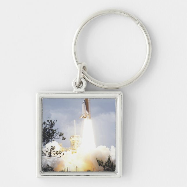 Space Shuttle Atlantis lifts off 4 Keychain (Front)