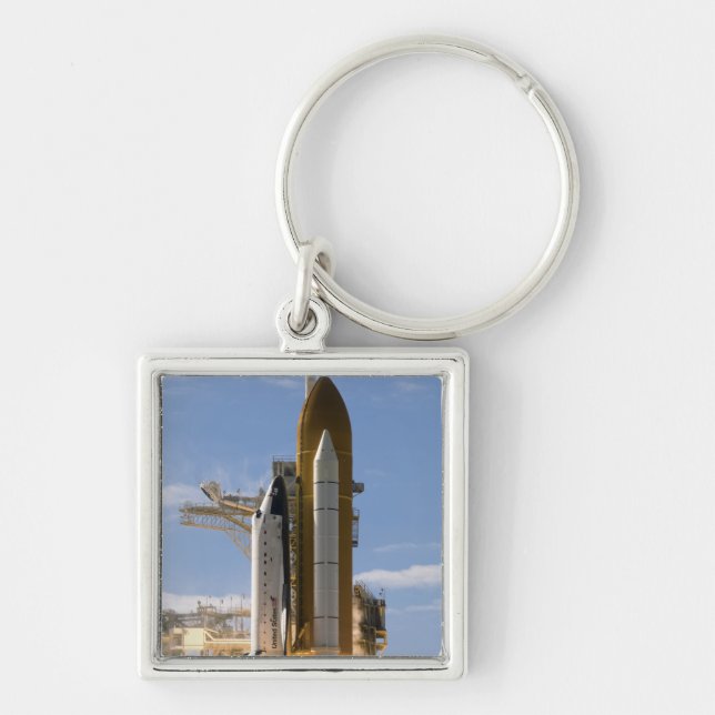 Space Shuttle Atlantis lifts off 5 Keychain (Front)