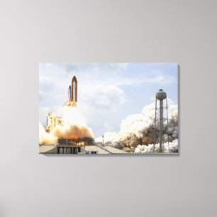 Space Shuttle Atlantis lifts off 9 Canvas Print