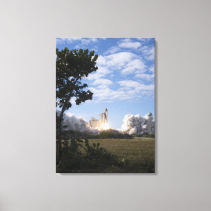 Space Shuttle Atlantis lifts off Canvas Print