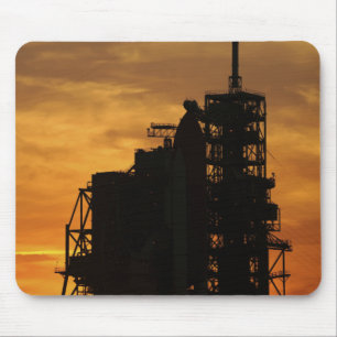 Space Shuttle Atlantis on the launch pad Mouse Pad