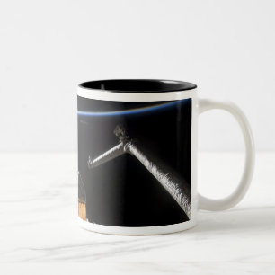 Space Shuttle Atlantis' payload bay Two-Tone Coffee Mug