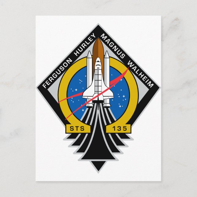 Space Shuttle Atlantis Postcard (Front)