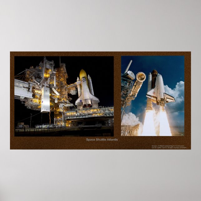 Space Shuttle Atlantis Poster (Front)