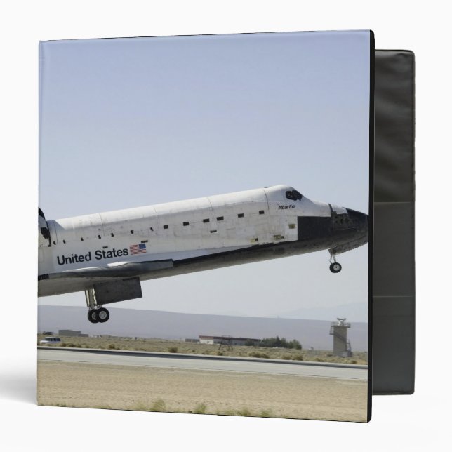 Space Shuttle Atlantis prepares for landing 2 Binder (Front/Inside)