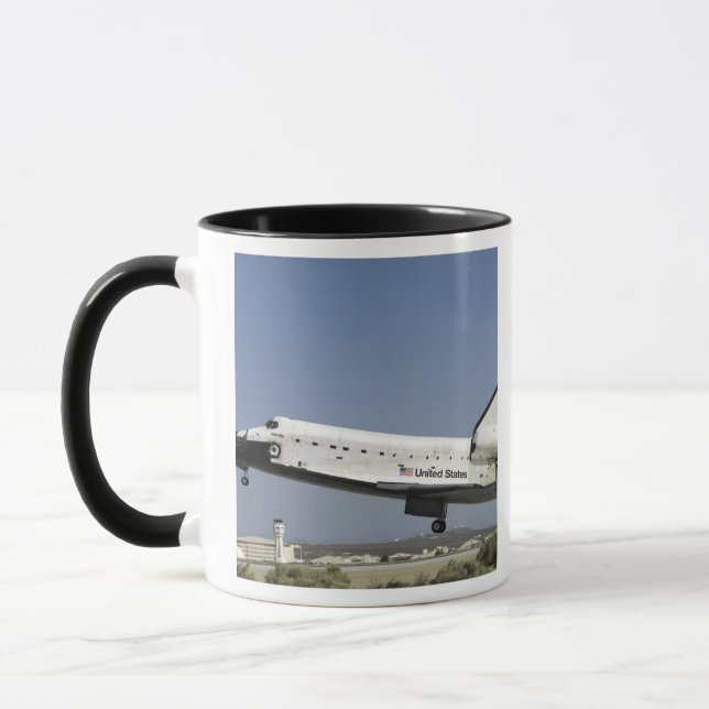 Space Shuttle Atlantis prepares for landing Mug (Left)