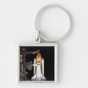 Space shuttle Atlantis sits ready Keychain