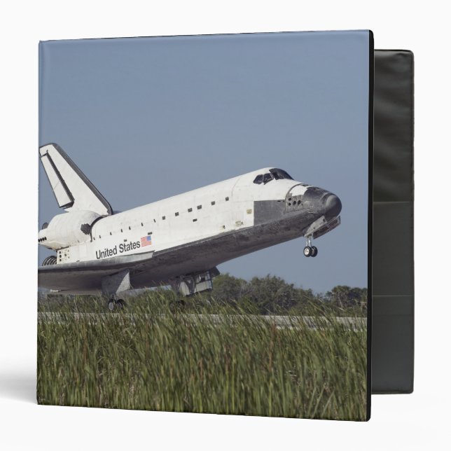 Space shuttle Atlantis touches down on Runway 3 Binder (Front/Inside)