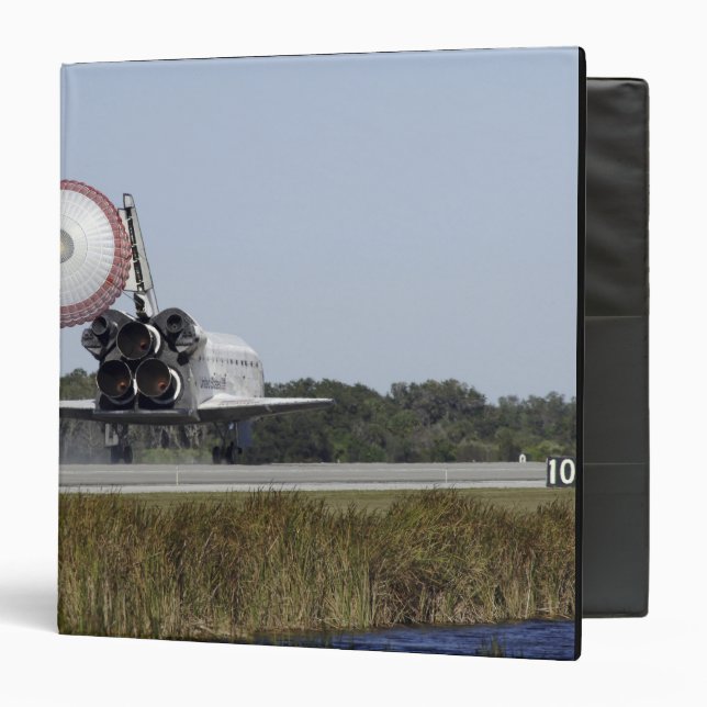 Space shuttle Atlantis unfurls its drag chute 3 Binder (Front/Inside)