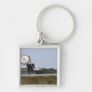 Space shuttle Atlantis unfurls its drag chute 3 Keychain