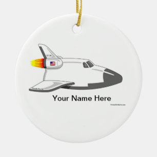 Space Shuttle Ceramic Ornament