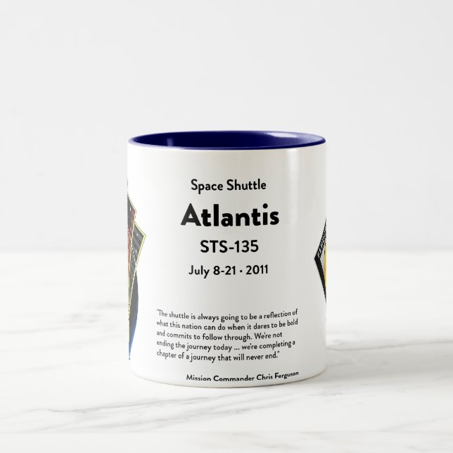 Space Shuttle Commemorative Mug (Center)