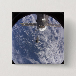Space Shuttle Discovery 11 2 Inch Square Button