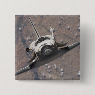 Space Shuttle Discovery 15 2 Inch Square Button