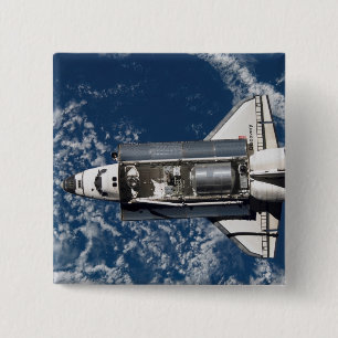 Space Shuttle Discovery 16 2 Inch Square Button