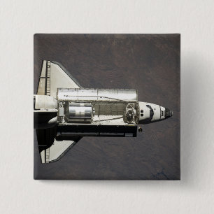 Space Shuttle Discovery 2 Inch Square Button