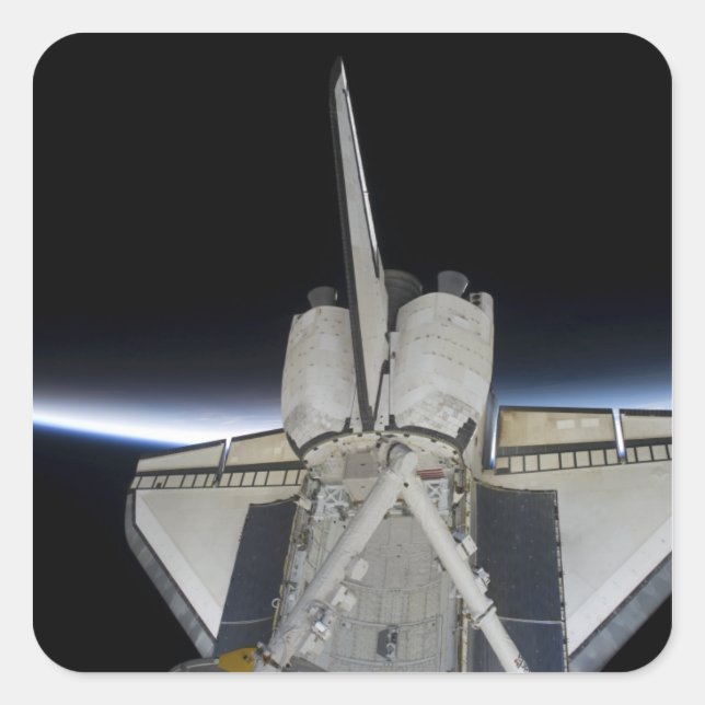 Space Shuttle Discovery 6 Square Sticker (Front)
