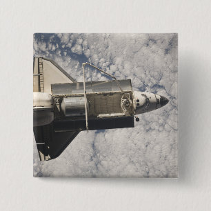 Space Shuttle Discovery 7 2 Inch Square Button