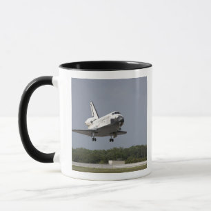 Space Shuttle Discovery approaches landing 2 Mug