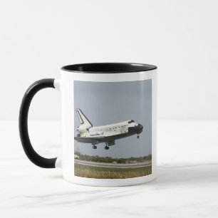 Space Shuttle Discovery approaches landing 3 Mug