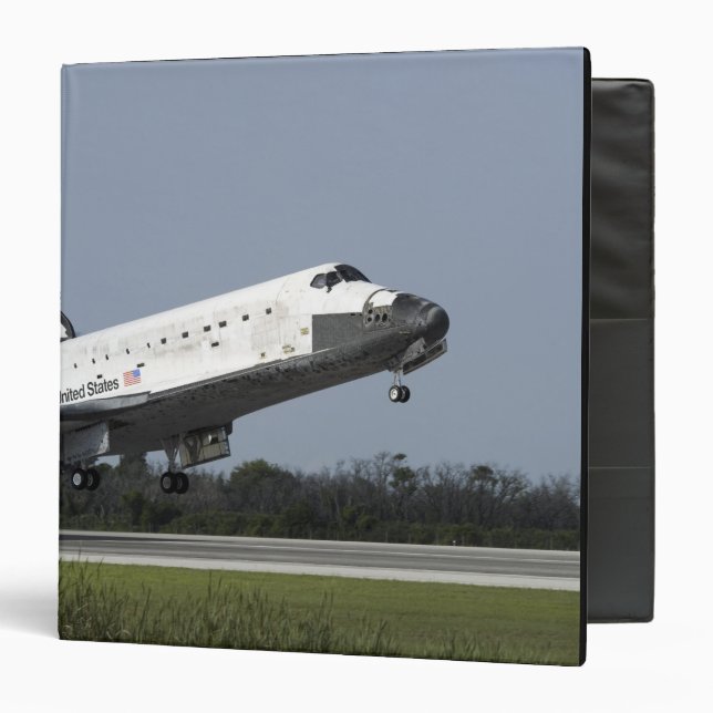 Space shuttle Discovery lands on Runway 33 2 Binder (Front/Inside)