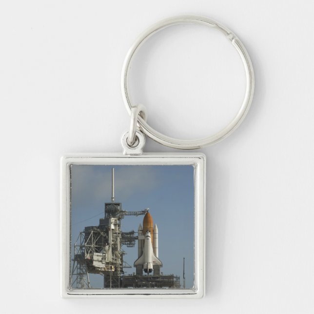 Space Shuttle Discovery sits ready 2 Keychain (Front)