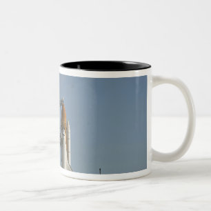 Space Shuttle Discovery sits ready 2 Two-Tone Coffee Mug