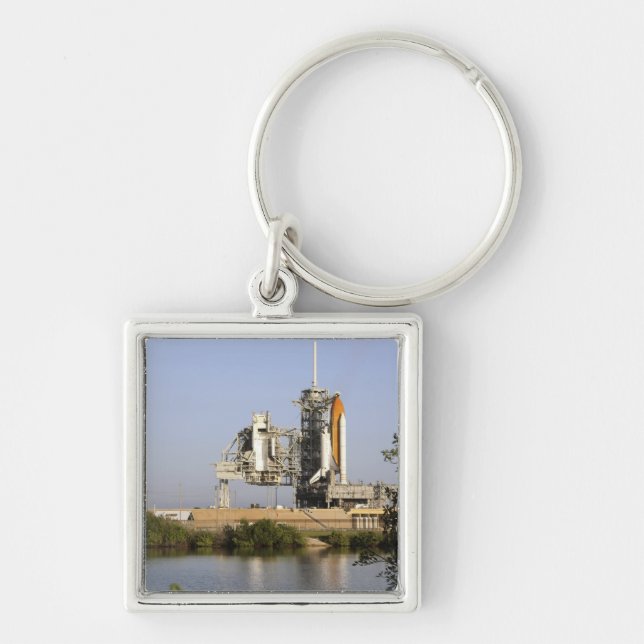 Space Shuttle Discovery sits ready 3 Keychain (Front)