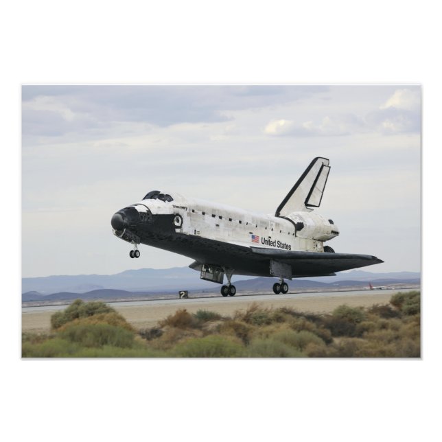 Space Shuttle Discovery's main landing gear Photo Print (Front)