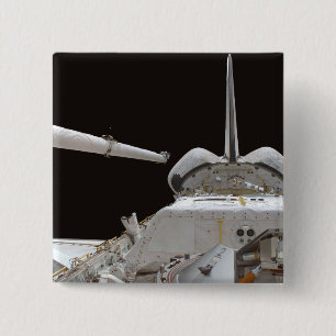 Space Shuttle Discovery's payload bay 2 Inch Square Button