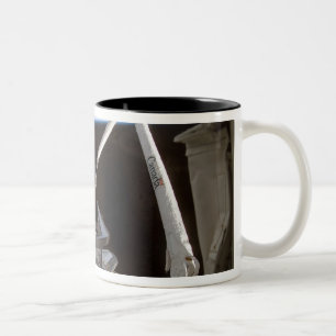 Space Shuttle Discovery's payload bay 2 Two-Tone Coffee Mug