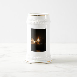 Space Shuttle Earth Orbital Spacecraft Night Canva Beer Stein