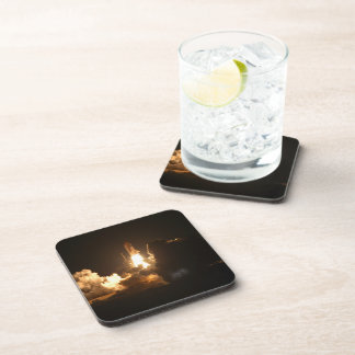 Space Shuttle Earth Orbital Spacecraft Night Canva Coaster