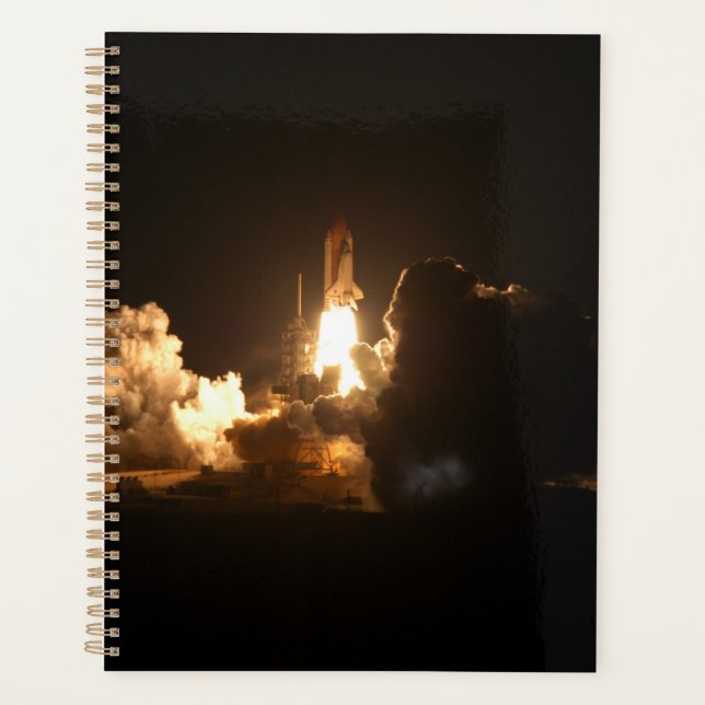 Space Shuttle Earth Orbital Spacecraft Night Canva Planner (Front)
