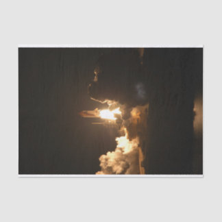 Space Shuttle Earth Orbital Spacecraft Night Canva Tissue Paper