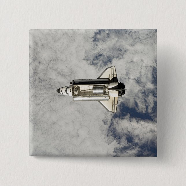 Space Shuttle Endeavour 12 2 Inch Square Button (Front)