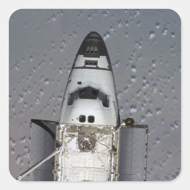 Space Shuttle Endeavour 14 Square Sticker (Front)