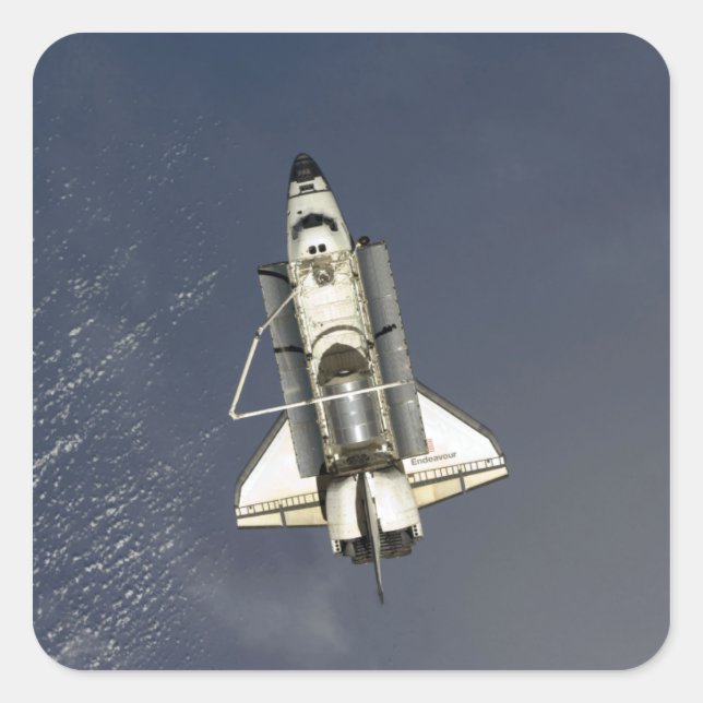 Space Shuttle Endeavour 15 Square Sticker (Front)