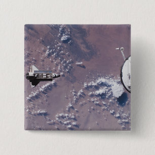 Space Shuttle Endeavour 20 2 Inch Square Button